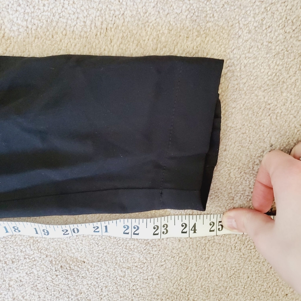 Aritzia Babaton Japanese Fabric Crepe Lightweight Ankle Trousers Black XS - Picture 6 of 8